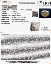 2.13 Carat Natural Ceylonese Pukhraj with Govt Lab Certificate-6771
